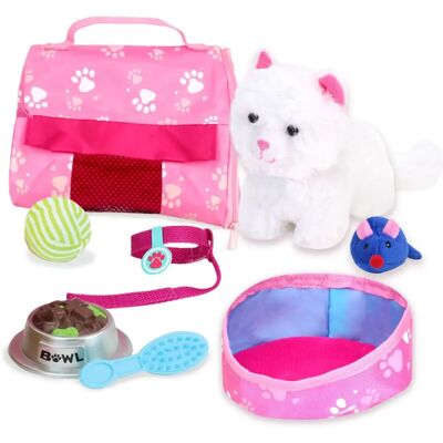 Teamson Kids Sophia's Plush Cat with Accessories - 18-inch Doll Teamson Kids Sophia's Plush Cat with Accessories - 18-inch Doll