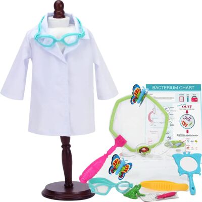 Teamson Kids Sophia's 18" Doll Biologist Outfit & Science Lab Set - Pink Teamson Kids Sophia's 18" Doll Biologist Outfit & Science Lab Set - Pink