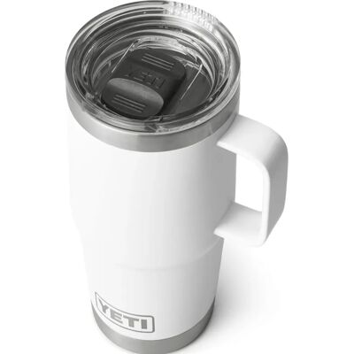 YETI Branco 20 OZ Caneca de Viagem com Isolamento a Vácuo YETI Branco 20 OZ Caneca de Viagem com Isolamento a Vácuo