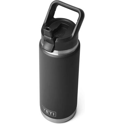 Bouteille isolante en acier inoxydable YETI Rambler avec paille - 769ml - Publicité Bouteille isolante en acier inoxydable YETI Rambler avec paille - 769ml - Publicité