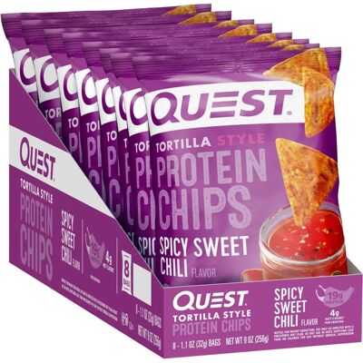 Quest Nutrition Tortilla Style Protein Chips - Pikante süße Chili Quest Nutrition Tortilla Style Protein Chips - Pikante süße Chili