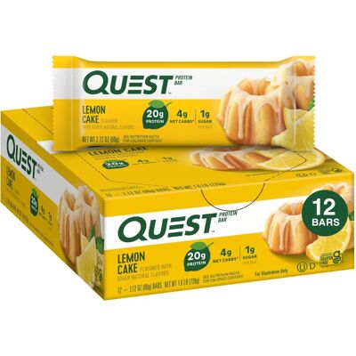 Quest Nutrition Lemon Cake Protein Bar - Protein Bar Quest Nutrition Lemon Cake Protein Bar - Protein Bar