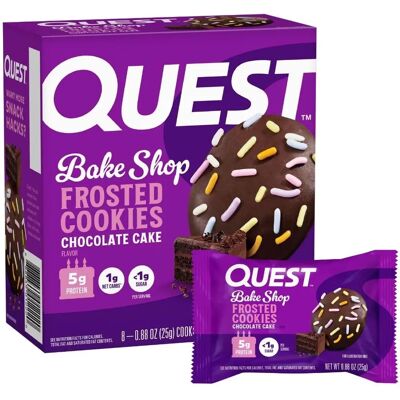 Quest Nutrition Protein Cookies - Chocolate Cake - 8 pcs Quest Nutrition Protein Cookies - Chocolate Cake - 8 pcs