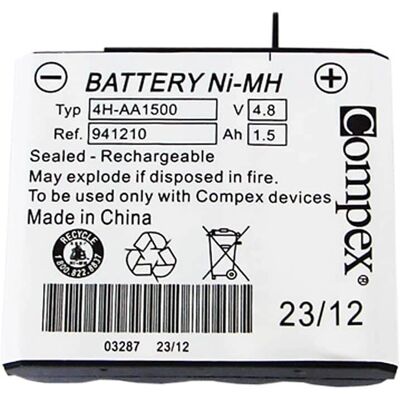 Compex Modello 941210 - Batteria da 4 celle - Standard UE Compex Modello 941210 - Batteria da 4 celle - Standard UE