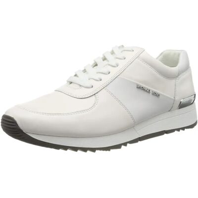 Michael Kors Allie Trainer - Baskets en Cuir - Blanc - Femmes - Publicité Michael Kors Allie Trainer - Baskets en Cuir - Blanc - Femmes - Publicité