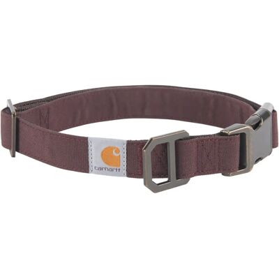 Carhartt Mens Journeyman Nylon Webbing Cordura Dog Collar - Deep Wine - 45.7-66cm Carhartt Mens Journeyman Nylon Webbing Cordura Dog Collar - Deep Wine - 45.7-66cm