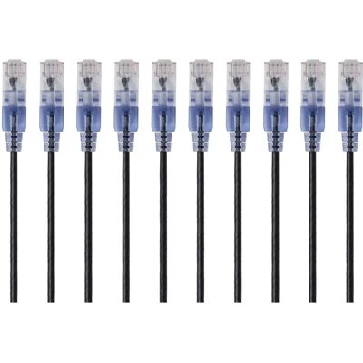 Monoprice 15165 SlimRun Cat6A Ethernet Cable - 3m - Black Monoprice 15165 SlimRun Cat6A Ethernet Cable - 3m - Black