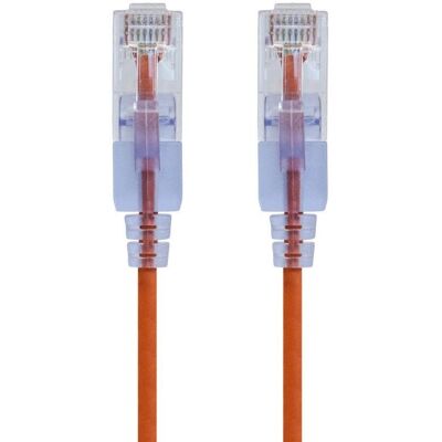 Monoprice 16316 Networking Cable - Orange - 0.31 m - U/UTP - Cat6a Monoprice 16316 Networking Cable - Orange - 0.31 m - U/UTP - Cat6a