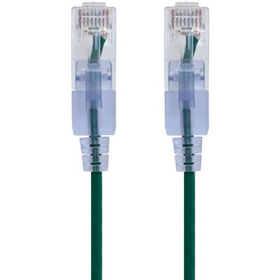 Monoprice - SlimRun Cat6A - Verde - 2.1 m - Cable de parche Monoprice - SlimRun Cat6A - Verde - 2.1 m - Cable de parche