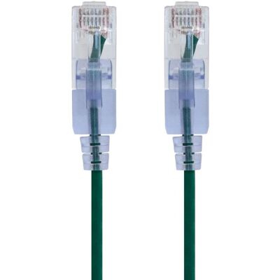 Câble réseau Monoprice SlimRun - Vert - 1,5 m - Cat6a U/UTP Câble réseau Monoprice SlimRun - Vert - 1,5 m - Cat6a U/UTP