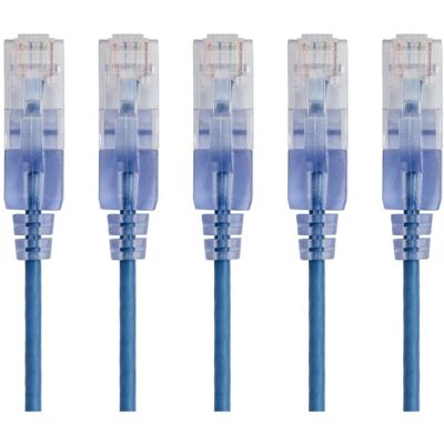 Câble réseau Monoprice 29425 Bleu Cat6a U/UTP - 0,6m Câble réseau Monoprice 29425 Bleu Cat6a U/UTP - 0,6m
