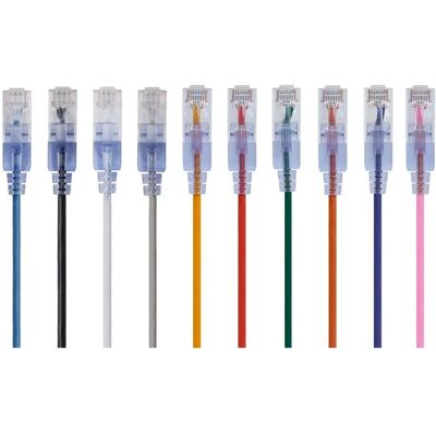 Monoprice 29479 Networking Cable Multicolour - 2.13m Cat6a U/UTP Monoprice 29479 Networking Cable Multicolour - 2.13m Cat6a U/UTP