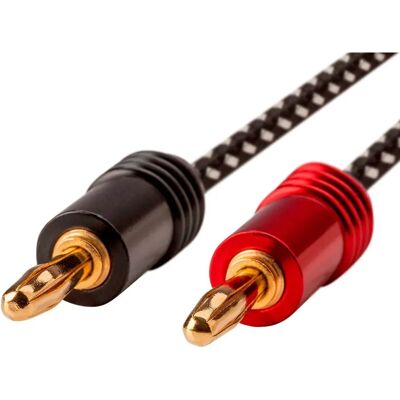 Monoprice 34309 - Câble audio de 3 m - Banan, Noir Monoprice 34309 - Câble audio de 3 m - Banan, Noir