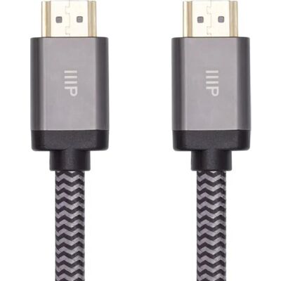 Monoprice 42682 HDMI Cable - 1.8m - Black - High Speed 2.1 Monoprice 42682 HDMI Cable - 1.8m - Black - High Speed 2.1