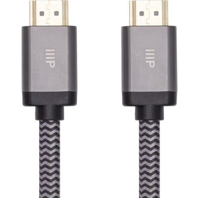 Monoprice 42684 HDMI Cable - 4.57m - Black - HDMI 2.1 - 8K Certified Monoprice 42684 HDMI Cable - 4.57m - Black - HDMI 2.1 - 8K Certified