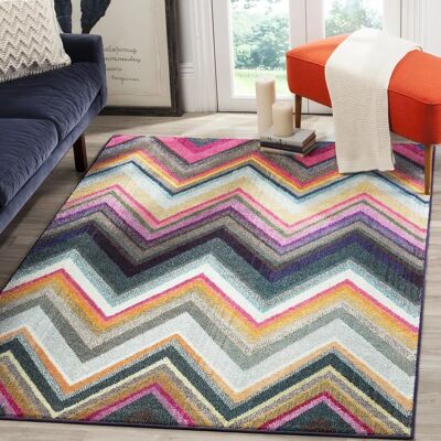 Safavieh Mehrfarbiger Polypropylen-Teppich - 150x90 cm Safavieh Mehrfarbiger Polypropylen-Teppich - 150x90 cm