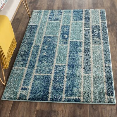 Safavieh - Effi - Bleu - 150x90x1.27 cm - Rug - Publicité Safavieh - Effi - Bleu - 150x90x1.27 cm - Rug - Publicité