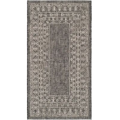 Safavieh - Courtyard - Schwarz/Beige - 80x150 cm - Teppich Safavieh - Courtyard - Schwarz/Beige - 80x150 cm - Teppich
