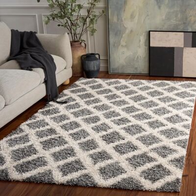 Safavieh - Dallas Shag Rug - Gris - 180x120 cm - Rug Safavieh - Dallas Shag Rug - Gris - 180x120 cm - Rug