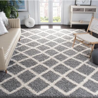 NADUVI Grauer Teppich - 270x180cm - Langlebig & Luxuriös NADUVI Grauer Teppich - 270x180cm - Langlebig & Luxuriös
