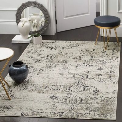 NADUVI Janalyn Teppich - Grau - Hochflor, Urban-Chic Stil NADUVI Janalyn Teppich - Grau - Hochflor, Urban-Chic Stil