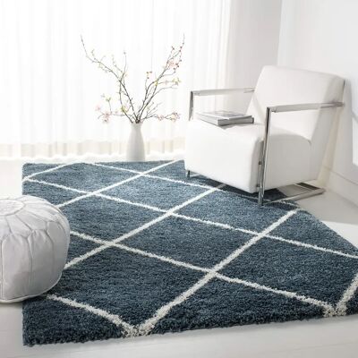 Safavieh Modèle - Tapis en polypropylène bleu - 183x122 cm - Tapis - Publicité Safavieh Modèle - Tapis en polypropylène bleu - 183x122 cm - Tapis - Publicité