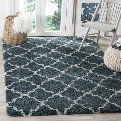 NADUVI Safavieh Tapis - Bleu, 180x120 cm, Rectangulaire, Style marocain - Publicité NADUVI Safavieh Tapis - Bleu, 180x120 cm, Rectangulaire, Style marocain - Publicité