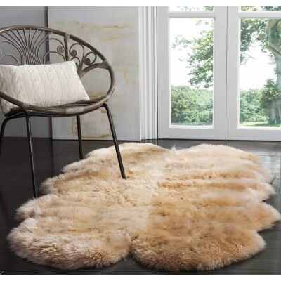 Safavieh - Reese Sheepskin - Beige - 180x109x2 cm - Rug Safavieh - Reese Sheepskin - Beige - 180x109x2 cm - Rug