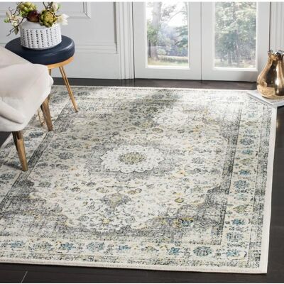 NADUVI Nichol Grau Polypropylen Teppich - 229x155 cm NADUVI Nichol Grau Polypropylen Teppich - 229x155 cm