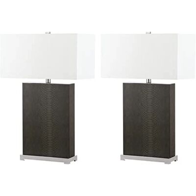 Safavieh 2er-Set Tischlampen aus Eisen Grau 45x70x20cm - Lámpara de mesa Safavieh 2er-Set Tischlampen aus Eisen Grau 45x70x20cm - Lámpara de mesa