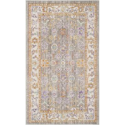 NADUVI Keiton Grauer Teppich - 183x122 cm, Modern, Langlebig, Weich NADUVI Keiton Grauer Teppich - 183x122 cm, Modern, Langlebig, Weich