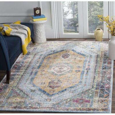Safavieh - Marlie - Bleu - 180x120 cm - Rug - Publicité Safavieh - Marlie - Bleu - 180x120 cm - Rug - Publicité