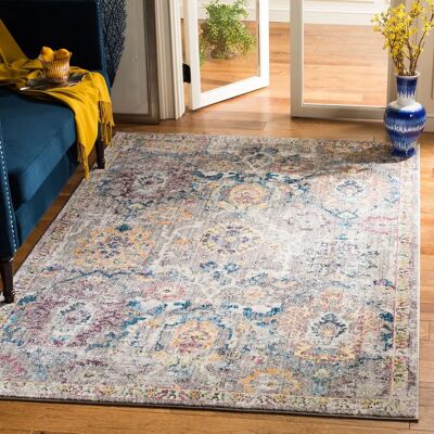 Alfombra Gris y Azul Sienna - 122x183 cm Alfombra Gris y Azul Sienna - 122x183 cm