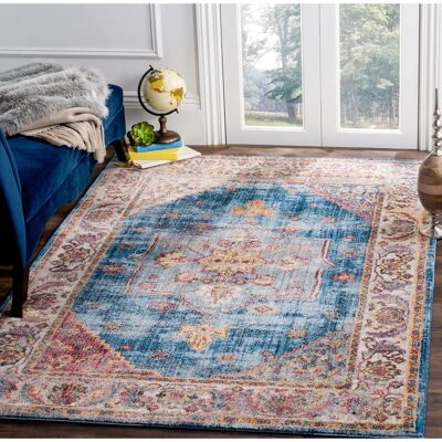 Safavieh Blau-Elfenbein Bristol Kollektion Teppich - Teppich Safavieh Blau-Elfenbein Bristol Kollektion Teppich - Teppich