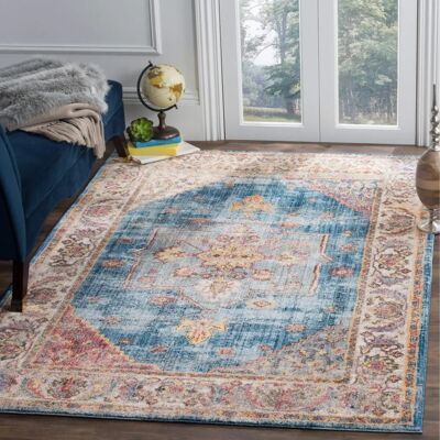 Safavieh Taavi Polyester-Teppich - Rechteckig, Blau - 230x160cm Safavieh Taavi Polyester-Teppich - Rechteckig, Blau - 230x160cm