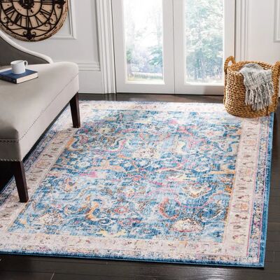 Safavieh Blau & Hellgrau Myra Teppich - Trendiges Modernes Design Safavieh Blau & Hellgrau Myra Teppich - Trendiges Modernes Design