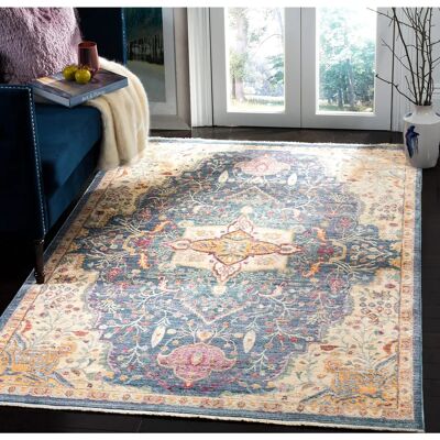 Tapis en viscose Safavieh Magnolia - Rectangulaire, Grand, Finition vintage - Publicité Tapis en viscose Safavieh Magnolia - Rectangulaire, Grand, Finition vintage - Publicité
