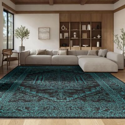 Safavieh - Odessa - Polypropylen - Schwarz - 274x183x1.1 cm Rug Safavieh - Odessa - Polypropylen - Schwarz - 274x183x1.1 cm Rug