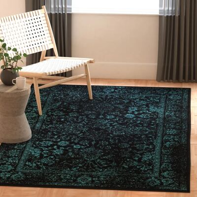 Safavieh Teppich - Schwarz/Blaugrün 120x180cm Safavieh Teppich - Schwarz/Blaugrün 120x180cm