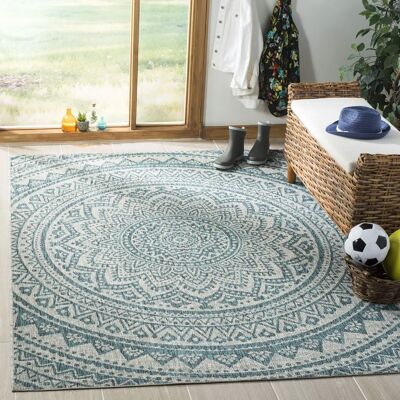 Safavieh Zeitgenössischer Teppich für Drinnen & Draussen - 79x152 cm - Courtyard Collection Safavieh Zeitgenössischer Teppich für Drinnen & Draussen - 79x152 cm - Courtyard Collection