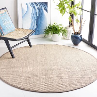 Tapis en sisal Safavieh Khaki 120x120cm - Tapis - Publicité Tapis en sisal Safavieh Khaki 120x120cm - Tapis - Publicité