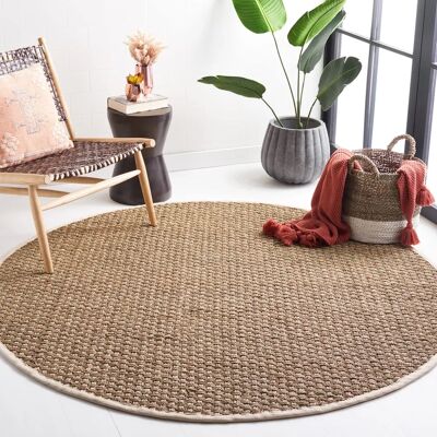 Safavieh - Seegras 90x90 - Natur - Elfenbein - Teppich Safavieh - Seegras 90x90 - Natur - Elfenbein - Teppich
