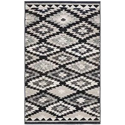 Safavieh - Montage - Grau/Schwarz - 90x150 cm - Rug Safavieh - Montage - Grau/Schwarz - 90x150 cm - Rug