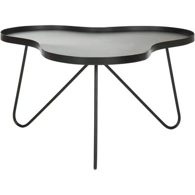 Safavieh Zwart metalen salontafel - 80x40x70cm Safavieh Zwart metalen salontafel - 80x40x70cm