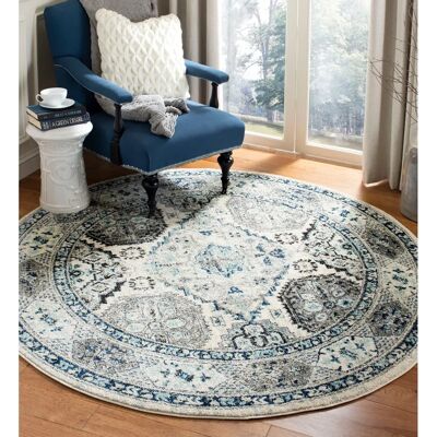 Safavieh Maisie Runder Textil Blau 200x200 - Teppich Safavieh Maisie Runder Textil Blau 200x200 - Teppich