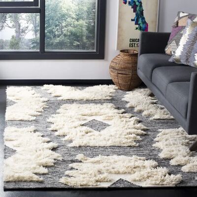 Safavieh - Kenya Maya - Schwarze Wolle - 270x180 cm - Teppich Safavieh - Kenya Maya - Schwarze Wolle - 270x180 cm - Teppich