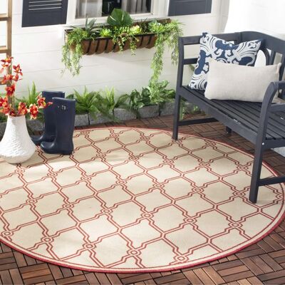 Safavieh - Ionian - Rot - 200x200 cm runder Teppich Safavieh - Ionian - Rot - 200x200 cm runder Teppich