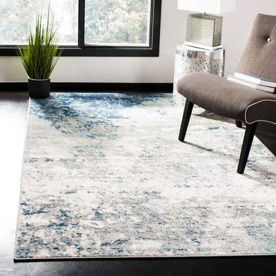Safavieh Blau Abstrakter Rechteckiger Teppich - Teppich Safavieh Blau Abstrakter Rechteckiger Teppich - Teppich