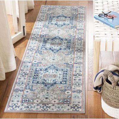 Safavieh - Kathryn Border - Blau - 240x60 cm - Läuferteppich Safavieh - Kathryn Border - Blau - 240x60 cm - Läuferteppich