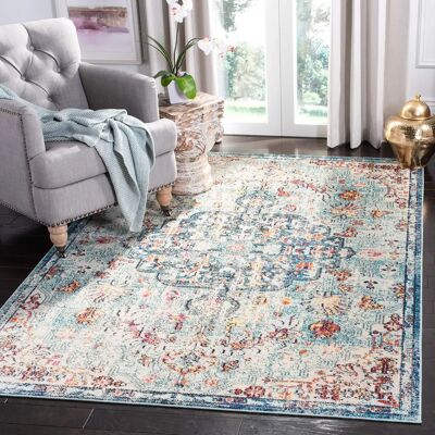 Safavieh Maia Blå Matta - Rektangulär, 180x120 cm, Polypropylen, Traditionell Safavieh Maia Blå Matta - Rektangulär, 180x120 cm, Polypropylen, Traditionell